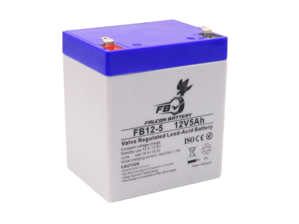 باتری خشک 12 ولت 5 آمپر ساعت مارک FALCON